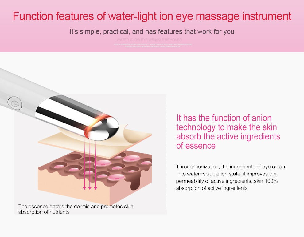 Beauty Eye Massager USB перезаряжаемый массажер для лица уход за кожей детали устройства