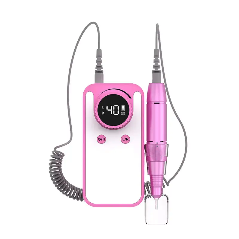 Portable Nail Drill 35000 RPM: Professional Electric Nail File for Acrylic Nails, Gel Removal and Salon Use Портативная машинка для маникюра 35000 об/мин: профессиональная электрическая пилка для акриловых ногтей, снятия геля и использования в салонах.