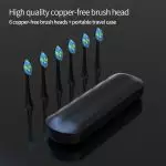 Индивидуальная USB-перезаряжаемая звуковая зубная щетка с умным таймером, быстрой зарядкой и держателем